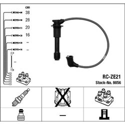 Ignition Cable Kit NGK 9856 OE Ref B61P18140C