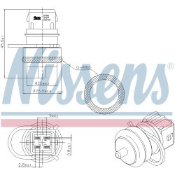 Coolant Temperature Sensor NISSENS 207000 OE Ref MW31392040