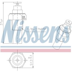 Coolant Temperature Sensor NISSENS 207002 OE Ref 1342561 NISSENS