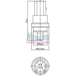 Coolant Temperature Sensor NISSENS 207009 OE Ref 078919501C