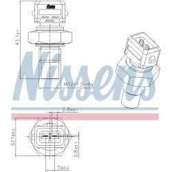 Coolant Temperature Sensor NISSENS 207023 OE Ref 9109810 NISSENS