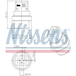 Coolant Temperature Sensor NISSENS 207032 OE Ref 251919501B NISSENS