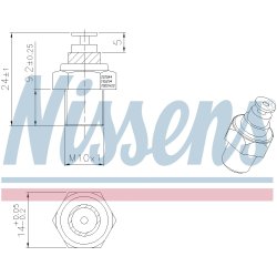 Coolant Temperature Sensor NISSENS 207044 OE Ref 049919501 NISSENS