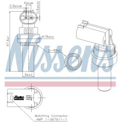 Coolant Temperature Sensor NISSENS 207046 OE Ref K05080147AA NISSENS