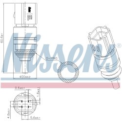 Coolant Temperature Sensor NISSENS 207051 OE Ref 3922038010 NISSENS