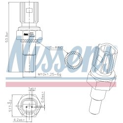 Coolant Temperature Sensor NISSENS 207071 OE Ref 37870RWCA01 NISSENS