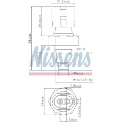 Coolant Temperature Sensor NISSENS 207075 OE Ref 7700810879 NISSENS