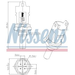Coolant Temperature Sensor NISSENS 207080 OE Ref MEK000020 NISSENS