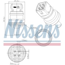 Coolant Temperature Sensor NISSENS 207090 OE Ref 078919501B NISSENS