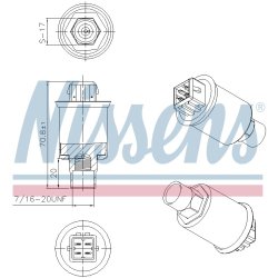 Pressure Switch NISSENS 301018 OE Ref 1H0959139A NISSENS