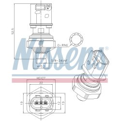 Pressure Switch NISSENS 301026 OE Ref 21636166 NISSENS