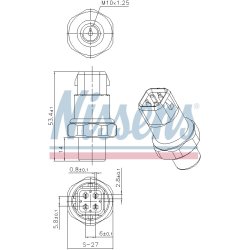 Pressure Switch NISSENS 301036 OE Ref 8D0959482B NISSENS