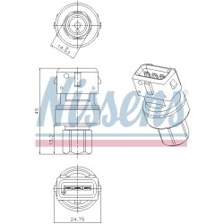 Pressure Switch NISSENS 301067 OE Ref 30676560 NISSENS