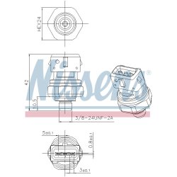 Pressure Switch NISSENS 301069 OE Ref 31368366 NISSENS