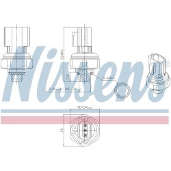 Air Conditioning Pressure Switch NISSENS 301077 OE Ref 97721D2000