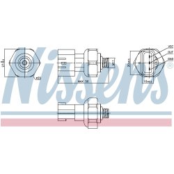 Pressure Switch NISSENS 301090 OE Ref 8871933020