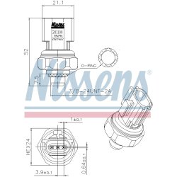 Pressure Switch NISSENS 301100 OE Ref 9213124900 NISSENS