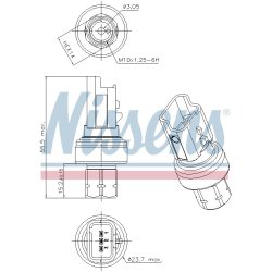 Pressure Switch NISSENS 301104 OE Ref 6445ZE NISSENS