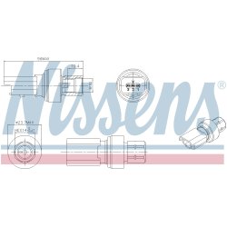 Air Conditioning Pressure Switch NISSENS 301136 OE Ref 1612157080