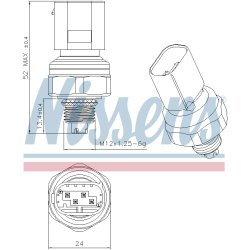 Pressure Switch NISSENS 301145 OE Ref 97615GI100 NISSENS