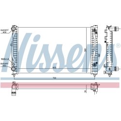 Radiator NISSENS 60229 OE Ref 8D0121251BC NISSENS