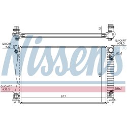 Radiator NISSENS 60233A OE Ref 4F0.121.251 P NISSENS