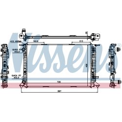 Radiator NISSENS 60321 OE Ref 8K0121251AC NISSENS