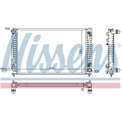 Radiator NISSENS 60498 OE Ref 8D0121251L NISSENS