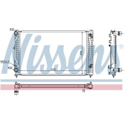 Radiator NISSENS 60499 OE Ref 8D0121251AS NISSENS