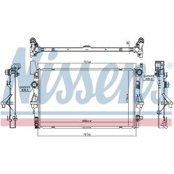 Radiator NISSENS 606021 OE Ref A4475010101 NISSENS