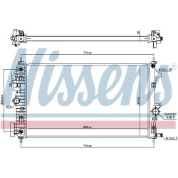Radiator NISSENS 606049 OE Ref 1300374 NISSENS