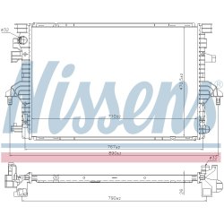Radiator NISSENS 606088 OE Ref 7E0121253E NISSENS