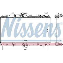 Radiator NISSENS 606109 OE Ref S55215200A NISSENS
