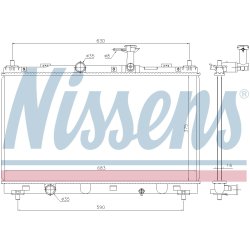 Radiator NISSENS 606146 OE Ref 1770061M00 NISSENS