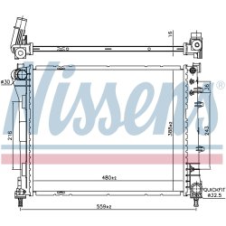 Radiator NISSENS 606159 OE Ref 51939066 NISSENS
