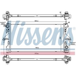Radiator NISSENS 606170 OE Ref 1626264480 NISSENS