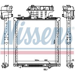 Radiator NISSENS 606224 OE Ref 81061010083