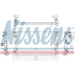 Radiator NISSENS 606230 OE Ref 17118576506