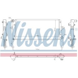 Radiator NISSENS 606261 OE Ref 25310J9000