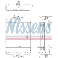 Radiator NISSENS 606270 OE Ref 17117600697 NISSENS