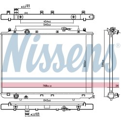 Radiator NISSENS 606314 OE Ref 190105J6A01