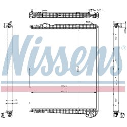 Radiator NISSENS 606323 OE Ref 2439722