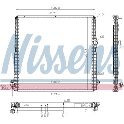 Radiator NISSENS 606324 OE Ref 2439723