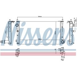 Radiator NISSENS 606345 OE Ref 51773192