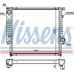 Radiator NISSENS 60635A OE Ref 1711.1.719.259 NISSENS