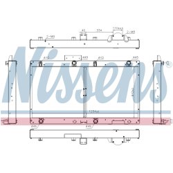 Radiator NISSENS 606364 OE Ref 6285001799