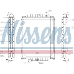 Radiator NISSENS 606366 OE Ref 20555291