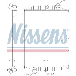 Radiator NISSENS 6063660 OE Ref 20555291