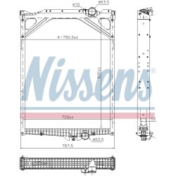 Radiator NISSENS 606367 OE Ref 8112885