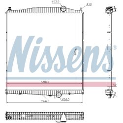 Radiator NISSENS 606368 OE Ref 21258020